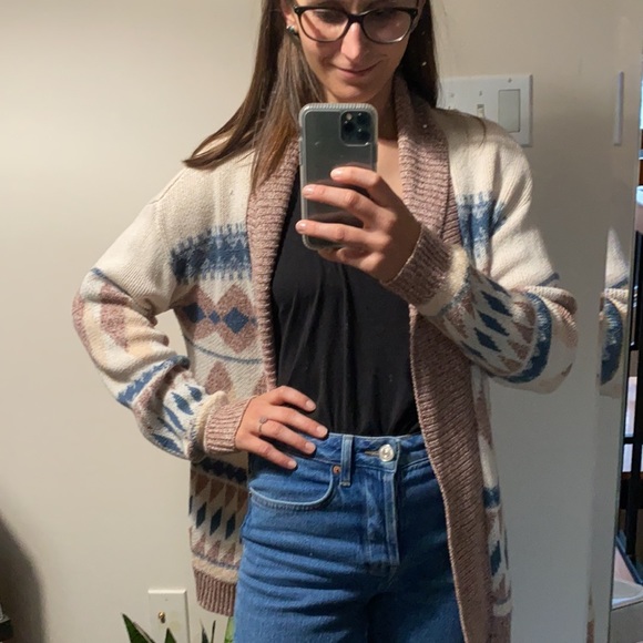 Sparkle & Fade geometric pattern cardigan - Picture 4 of 10